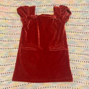 GAP Kids Red Velvet Casual Dress